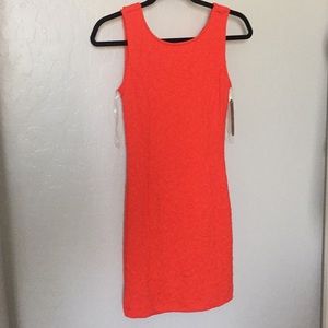 NWT GB Jacquard Orange and Gold Dress